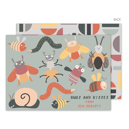 Bugs and Kisses Valentine Exchange Cards